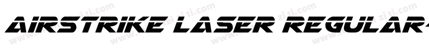 Airstrike Laser Regular字体转换